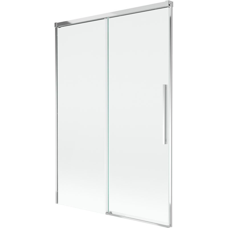 Mexen Rox Duschabtrennung, 2-flügelige verschiebbare, 120 x 150 cm, transparent, chrom - 8C9-120-001-01-00