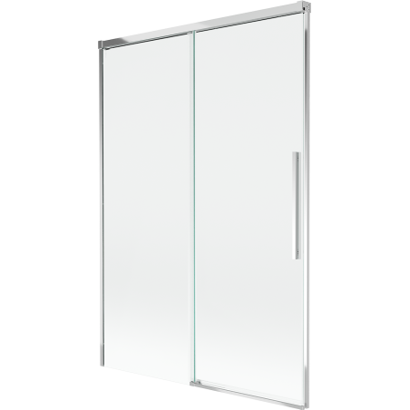Mexen Rox Duschabtrennung, 2-flügelige verschiebbare, 120 x 150 cm, transparent, chrom - 8C9-120-001-01-00