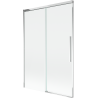 Mexen Rox zweiteilige, verschiebbare Badewannenabtrennung 120 x 150 cm, transparent, Chrom - 8C9-120-001-01-00