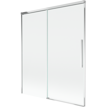 Mexen Rox 2-flügelige, verschiebbare Badewannenfaltwand 140 x 150 cm, transparent, Chrom - 8C9-140-001-01-00
