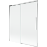 Mexen Rox 2-flügelige, verschiebbare Badewannenfaltwand 140 x 150 cm, transparent, Chrom - 8C9-140-001-01-00