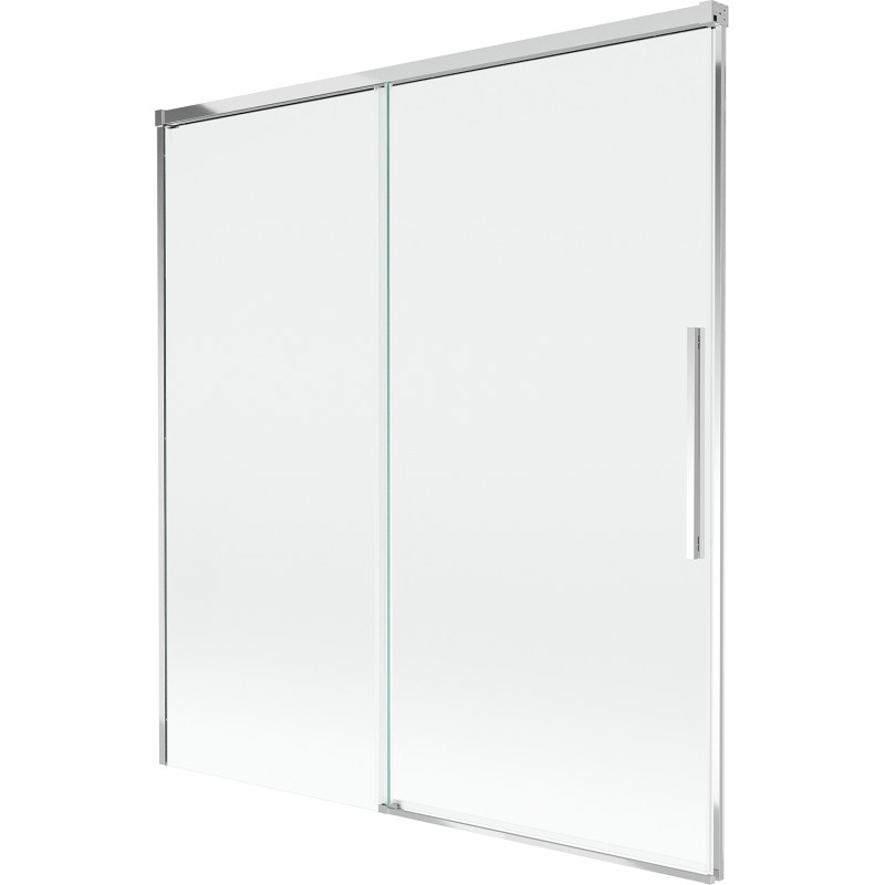 Mexen Rox 2-flügelige, verschiebbare Badewannenabtrennung 150 x 150 cm, transparent, Chrom - 8C9-150-001-01-00