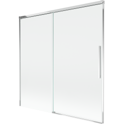 Mexen Rox Duschwand 2-flügelig, verschiebbar 160 x 150 cm, transparent, Chrom - 8C9-160-001-01-00