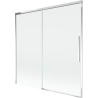 Mexen Rox zweiflügelige Badewannenabtrennung, 160 x 150 cm, transparent, Chrom - 8C9-160-001-01-00