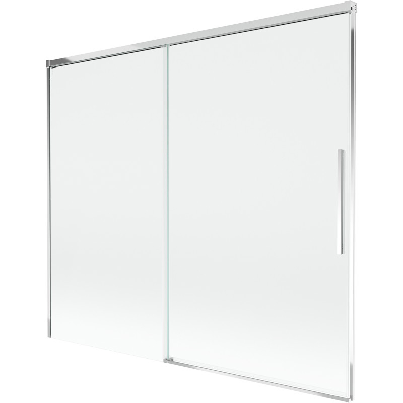 Mexen Rox 2-flügelige verschiebbare Badewannenwand 180 x 150 cm, transparent, chrom - 8C9-180-001-01-00