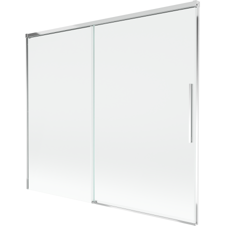 Mexen Rox Duschschirm, 2-flügelig, 180 x 150 cm, transparent, Chrom - 8C9-180-001-01-00