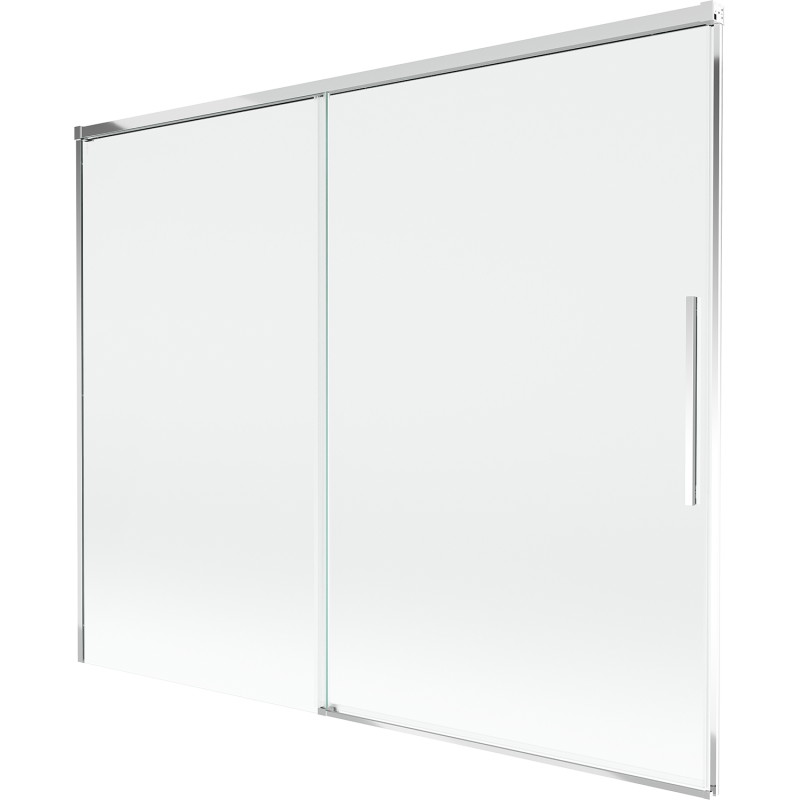 Mexen Rox 2-flügelige, verschiebbare Duschwand 190 x 150 cm, transparent, Chrom - 8C9-190-001-01-00