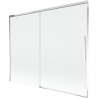 Mexen Rox Badewannen-Abtrennung, 2-flügelig, verschiebbar, 190 x 150 cm, transparent, Chrom - 8C9-190-001-01-00