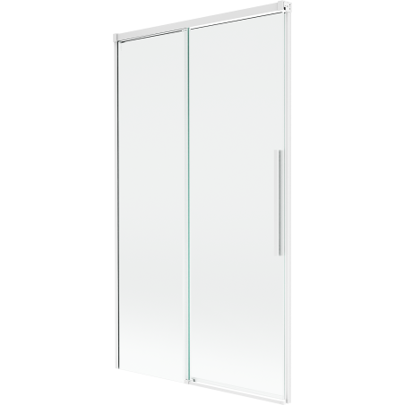 Mexen Rox Duschabtrennung Badewanne 2-flügelig verschiebbar 100 x 150 cm, transparent, weiß - 8C9-100-001-20-00