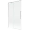 Mexen Rox Duschabtrennung Badewanne 2-flügelig verschiebbar 100 x 150 cm, transparent, weiß - 8C9-100-001-20-00