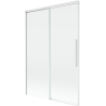 Mexen Rox zwei-flügelige verschiebbare Badewannenabtrennung 120 x 150 cm, transparent, weiß - 8C9-120-001-20-00