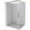 Mexen Rox Duo Schiebeduschkabine 85 x 80 cm, transparent, gold - 8C2D-085-080-50-00
