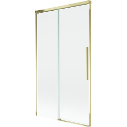 Mexen Rox Duschwand 2-flügelig verschiebbar 100 x 150 cm, transparent, gold - 8C9-100-001-50-00