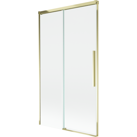 Mexen Rox 2-flügelige Badewannenfaltwand, verschiebbar, 100 x 150 cm, transparent, gold - 8C9-100-001-50-00