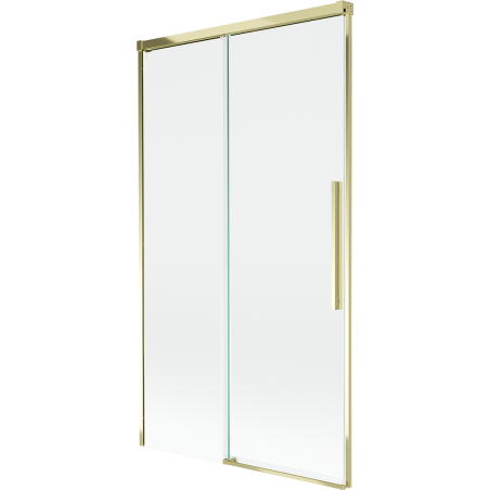 Mexen Rox Duschwand 2-flügelig verschiebbar 100 x 150 cm, transparent, gold - 8C9-100-001-50-00