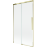 Mexen Rox 2-flügelige Badewannenfaltwand, verschiebbar, 100 x 150 cm, transparent, gold - 8C9-100-001-50-00