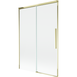 Mexen Rox Duschwand 2-flügelig verschiebbar 120 x 150 cm, transparent, gold - 8C9-120-001-50-00