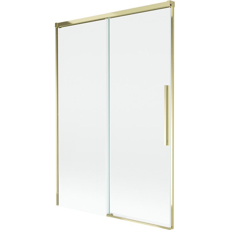 Mexen Rox 2-flügelige, verschiebbare Badewannenfaltwand 120 x 150 cm, transparent, gold - 8C9-120-001-50-00