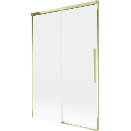 Mexen Rox Duschwand 2-flügelig verschiebbar 120 x 150 cm, transparent, gold - 8C9-120-001-50-00