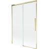 Mexen Rox Duschwand 2-flügelig verschiebbar 120 x 150 cm, transparent, gold - 8C9-120-001-50-00