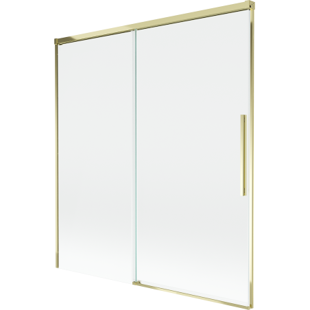 Mexen Rox 2-flügelige klappbare Duschwand 150 x 150 cm, transparent, gold - 8C9-150-001-50-00