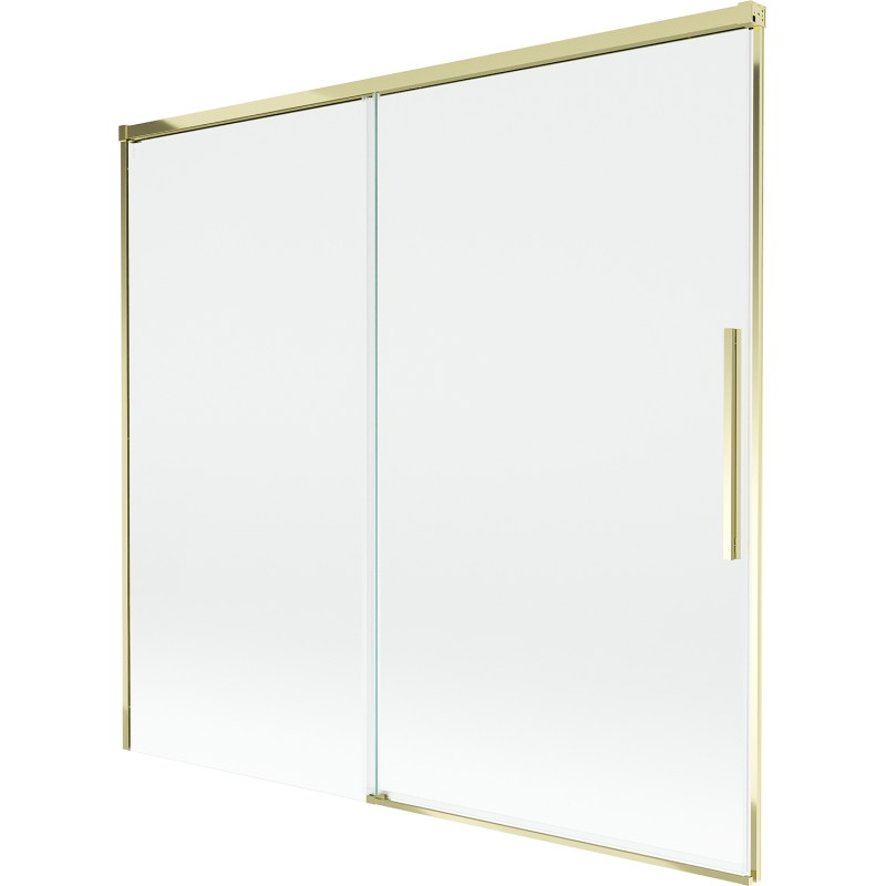 Mexen Rox zweiflügelige Duschabtrennung 170 x 150 cm, transparent, gold - 8C9-170-001-50-00