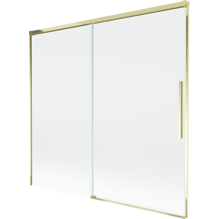 Mexen Rox zweiflügelige Duschabtrennung 170 x 150 cm, transparent, gold - 8C9-170-001-50-00