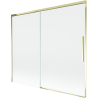 Mexen Rox 2-flügelige verschiebbare Badewannenabtrennung 180 x 150 cm, transparent, gold - 8C9-180-001-50-00