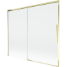 Mexen Rox Duschabtrennung 2-flügelig, 180 x 150 cm, transparent, gold - 8C9-180-001-50-00