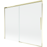 Mexen Rox Badewannenaufsatz 2-flügelig verschiebbar 190 x 150 cm, transparent, gold - 8C9-190-001-50-00