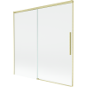 Mexen Rox 2-flügelige Duschwand, verschiebbar 160 x 150 cm, transparent, gold gebürstet - 8C9-160-001-55-00