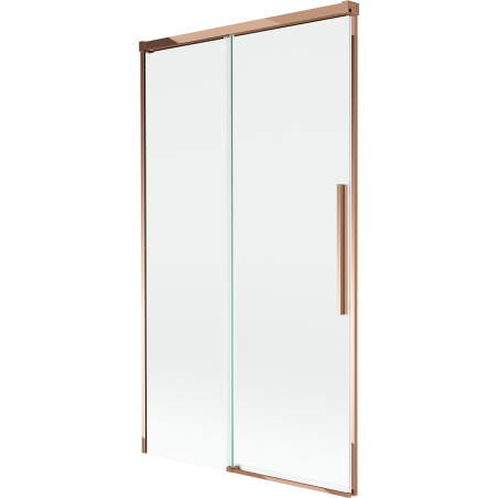 Mexen Rox Duschabtrennung 2-flügelig verschiebbar 100 x 150 cm, transparent, Roségold - 8C9-100-001-60-00