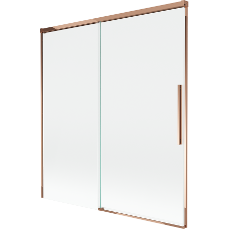 Mexen Rox Duschtrennwand 2-flügelig, verschiebbar 150 x 150 cm, transparent, Roségold - 8C9-150-001-60-00