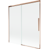 Mexen Rox Duschtrennwand 2-flügelig, verschiebbar 150 x 150 cm, transparent, Roségold - 8C9-150-001-60-00