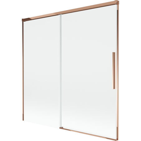 Mexen Rox 2-flügelige, verschiebbare Badewannenabtrennung 160 x 150 cm, transparent, Roségold - 8C9-160-001-60-00