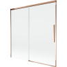 Mexen Rox 2-flügelige, verschiebbare Badewannenabtrennung 160 x 150 cm, transparent, Roségold - 8C9-160-001-60-00