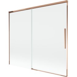 Mexen Rox Duschwand 2-flügelig verschiebbar 180 x 150 cm, transparent, Roségold - 8C9-180-001-60-00