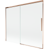 Mexen Rox Duschwand für Badewanne, 2-flügelig, verschiebbar, 180 x 150 cm, transparent, Roségold - 8C9-180-001-60-00