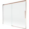 Mexen Rox Duschwand, 2-flügelig, verschiebbar, 190 x 150 cm, transparent, Roségold - 8C9-190-001-60-00