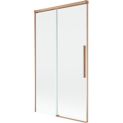 Mexen Rox Duschtrennwand, 2-teilig, verschiebbar, 100 x 150 cm, transparent, gebürstetes Kupfer - 8C9-100-001-65-00