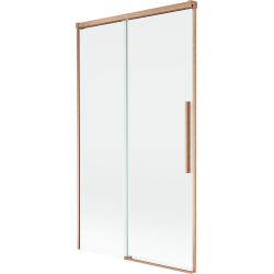 Mexen Rox zweiflügelige, verschiebbare Badewannenabtrennung 100 x 150 cm, transparent, gebürstetes Kupfer - 8C9-100-001-65-00