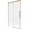 Mexen Rox Duschtrennwand, 2-teilig, verschiebbar, 100 x 150 cm, transparent, gebürstetes Kupfer - 8C9-100-001-65-00