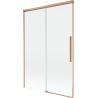 Mexen Rox Zwei-flügelige, verschiebbare Badewannenabtrennung 120 x 150 cm, transparent, gebürstetes Kupfer - 8C9-120-001-65-00