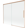 Mexen Rox Duschabtrennung 2-flügelig, verschiebbar 180 x 150 cm, transparent, gebürstetes Kupfer - 8C9-180-001-65-00