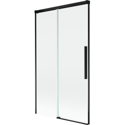 Mexen Rox Duschwand 2-flügelig, verschiebbar 100 x 150 cm, transparent, schwarz - 8C9-100-001-70-00