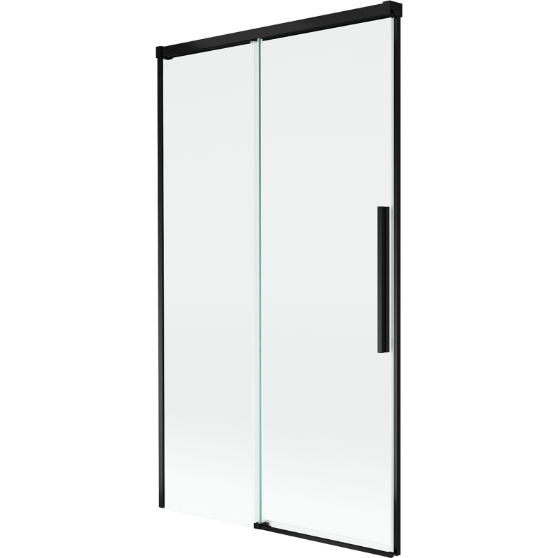 Mexen Rox Duschwand 2-flügelig, verschiebbar 100 x 150 cm, transparent, schwarz - 8C9-100-001-70-00