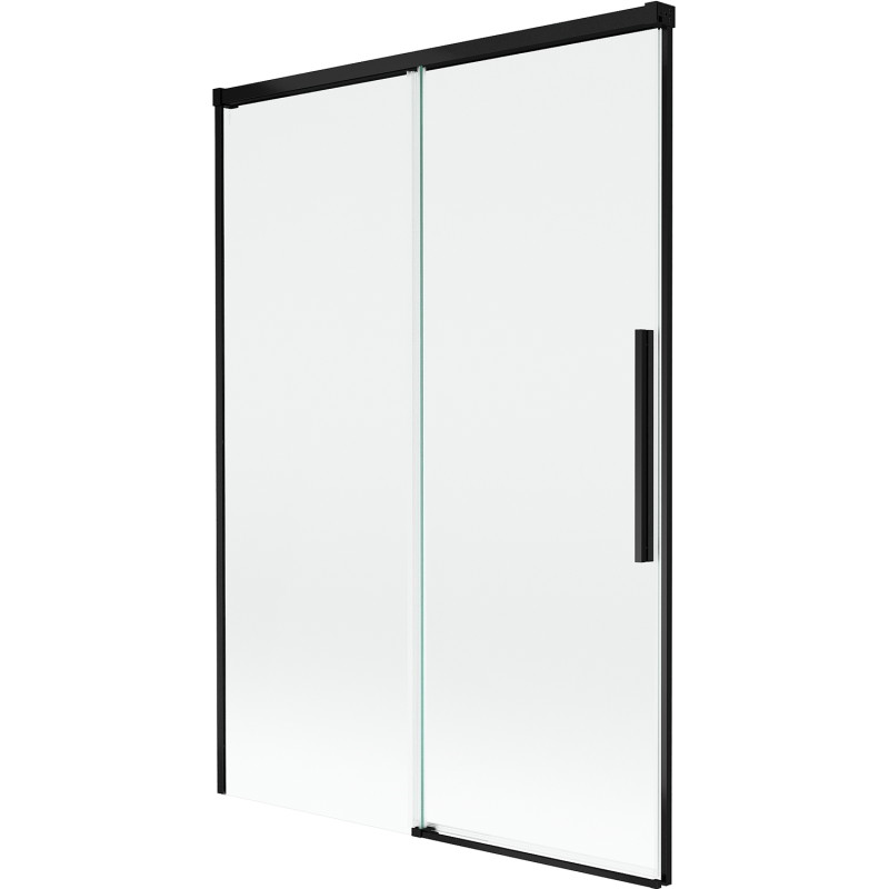 Mexen Rox 2-flügelige verschiebbare Badewannenfaltwand 120 x 150 cm, transparent, schwarz - 8C9-120-001-70-00
