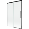 Mexen Rox Badewannenabtrennung 2-flügelig verschiebbar 120 x 150 cm, transparent, schwarz - 8C9-120-001-70-00