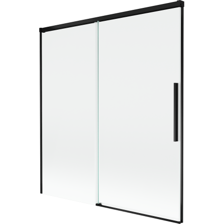 Mexen Rox Duschabtrennung 2-flügelig, verschiebbar 150 x 150 cm, transparent, schwarz - 8C9-150-001-70-00