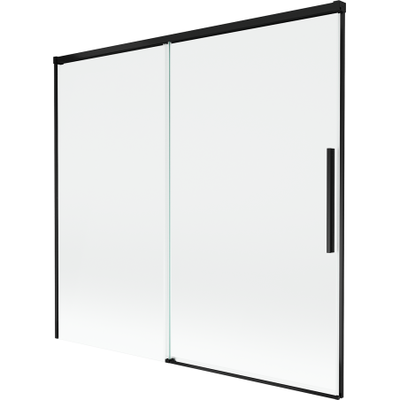 Mexen Rox zweiflügelige, schiebbare Badewannenwand 170 x 150 cm, transparent, schwarz - 8C9-170-001-70-00